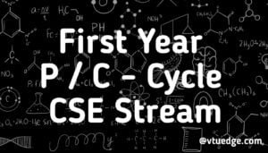 First Year CSE Stream Notes