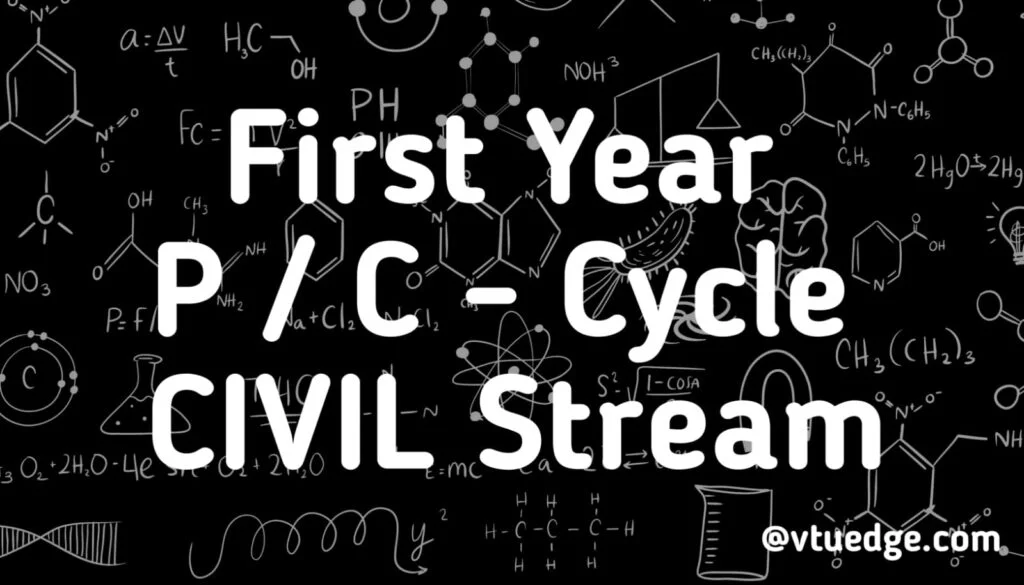 First Year CIVIL Stream Notes​
