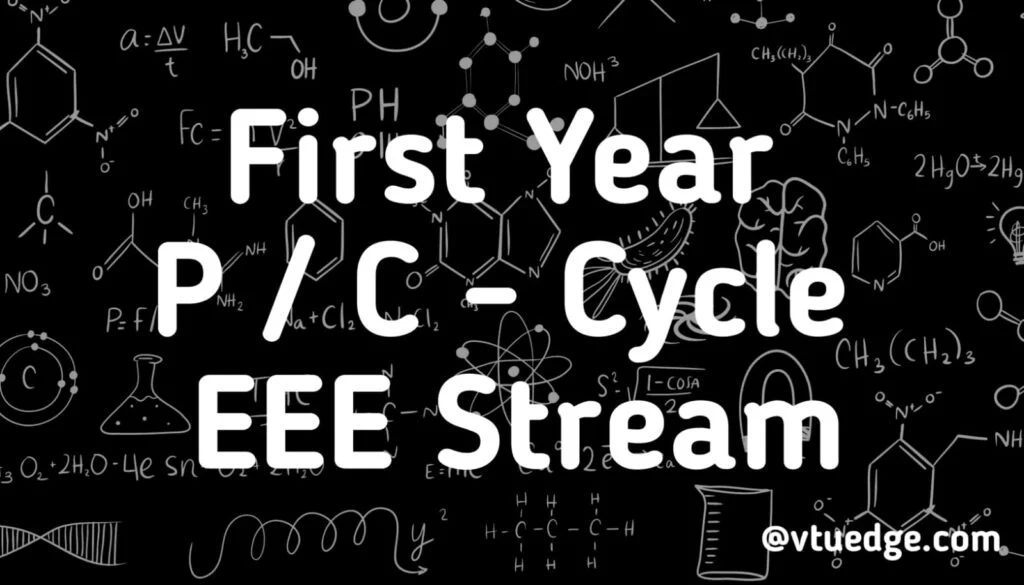 First Year EEE Stream Notes