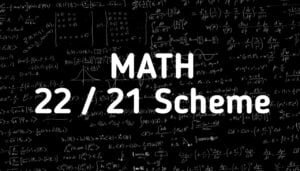 Math 22/21 Scheme