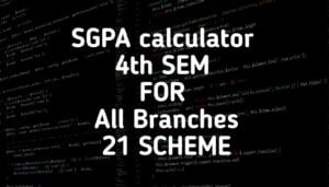 sgpa calculator 4th sem 21 scheme