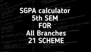 sgpa calculator 5th sem 21 scheme